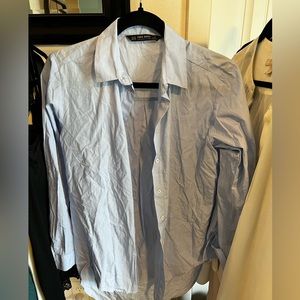 Light blue Zara Basics Button Up